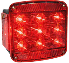 Load image into Gallery viewer, Trailer Light Peterson Mfg. V840 Stop/ Turn/ Tail Light, LED, Square, Red Lens, 5.04&quot; x 4.72&quot; - Young Farts RV Parts