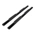 TRAILFX 4 Inch Oval Straight Powder Coated Black Mild Steel Rocker Panel Mount A1533B - Young Farts RV Parts