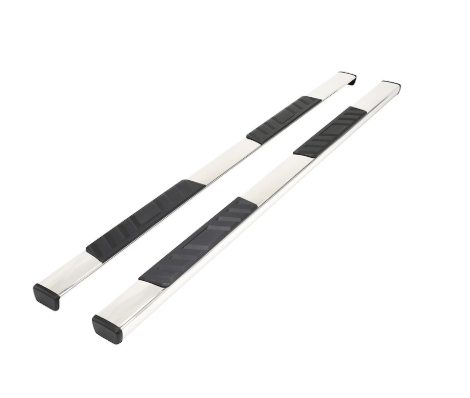 TRAILFX 4 Inch Trapezoid Straight Pol Stainless Steel Plastic End Caps A4009S - Young Farts RV Parts