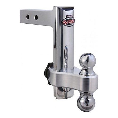 Trimax TRZ8AL - 8? Aluminum Adjustable Drop Hitch w/Locking Ball Mount - Young Farts RV Parts