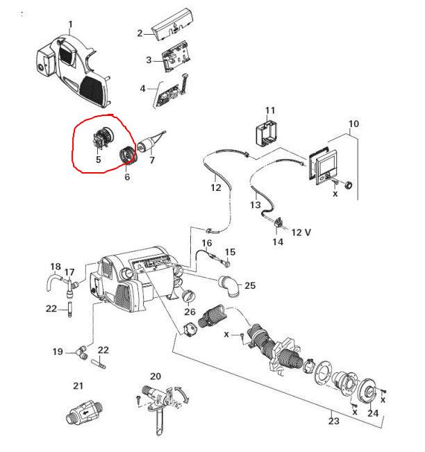 Truma Combi Combustion Air Motor - 34020 - 00078 - Young Farts RV Parts