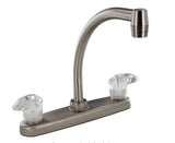 Two Handle Hi-Arc Kitchen Pot Filler Brushed Nickel