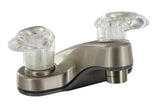 Two Handle Lavatory Faucet Brushed Nickel