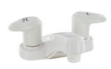 Two Handle Lavatory Faucet White