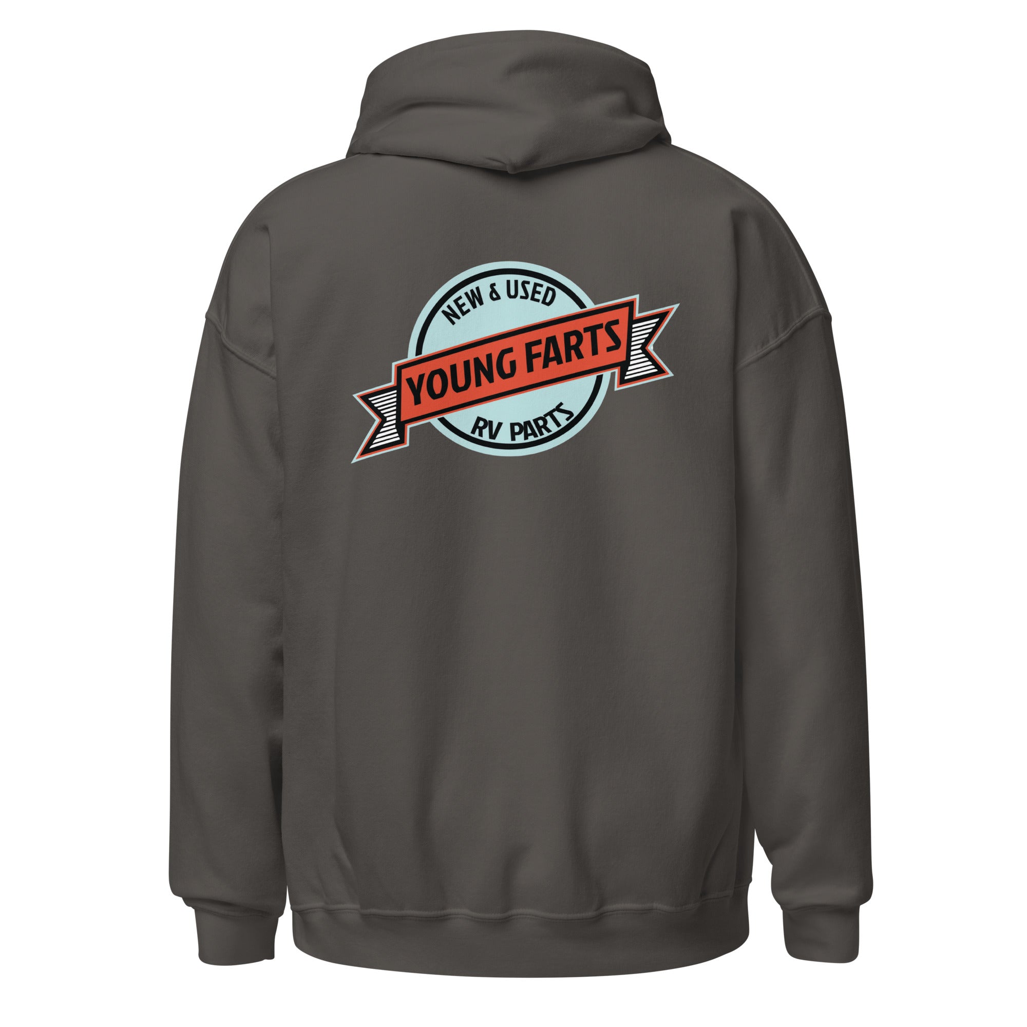 Young Farts Holy Shit It’s Cold Hoodie with front and back print in Forest Green