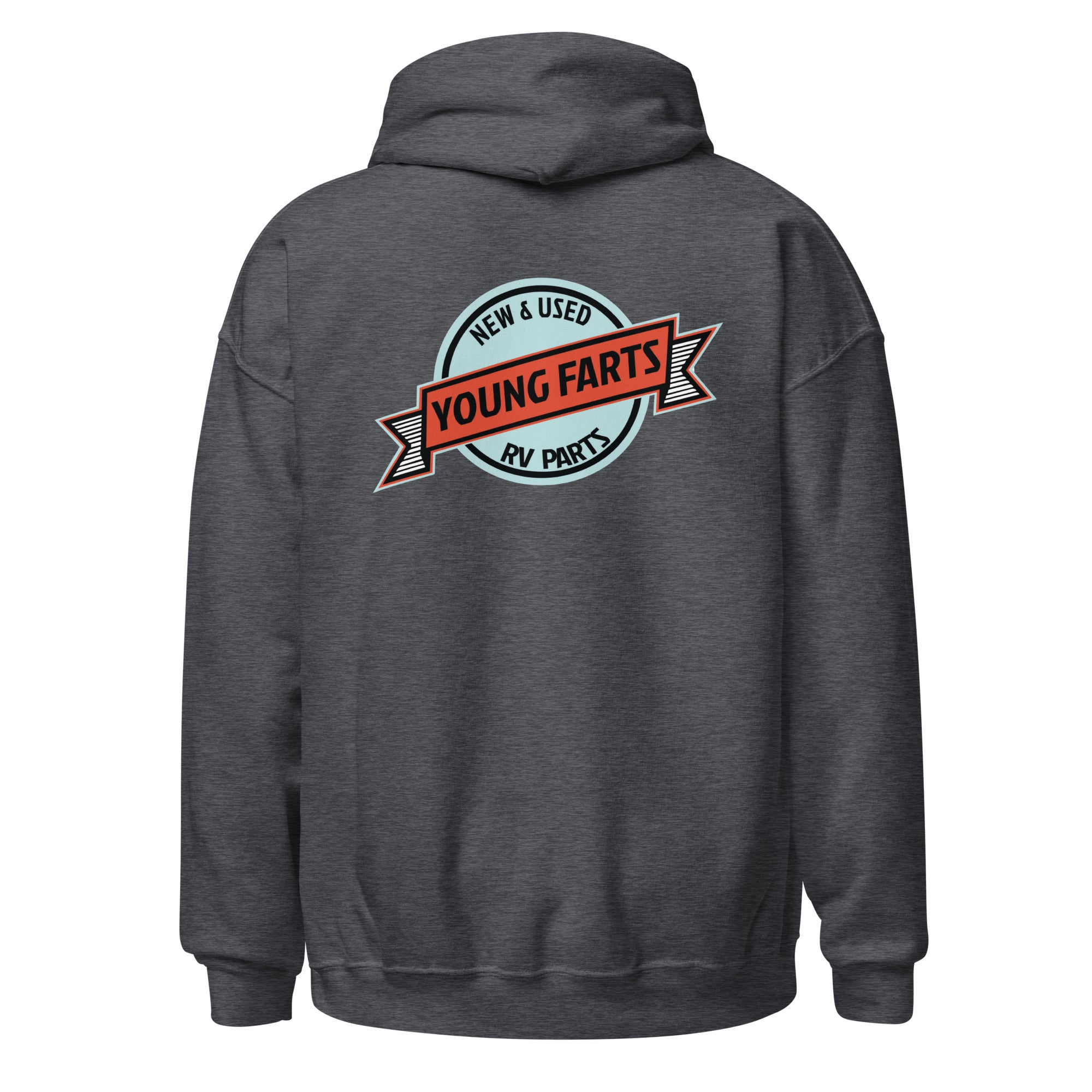 Young Farts Holy Shit It’s Cold Hoodie with front and back print in Forest Green