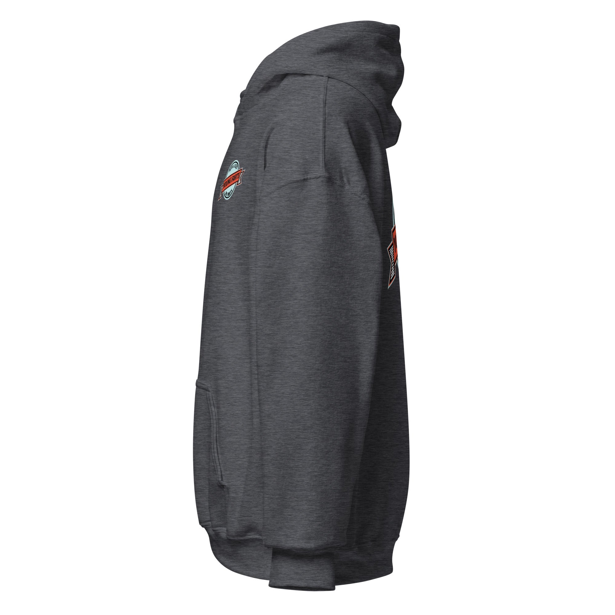 Young Farts Holy Shit It’s Cold Hoodie with front and back print in Red