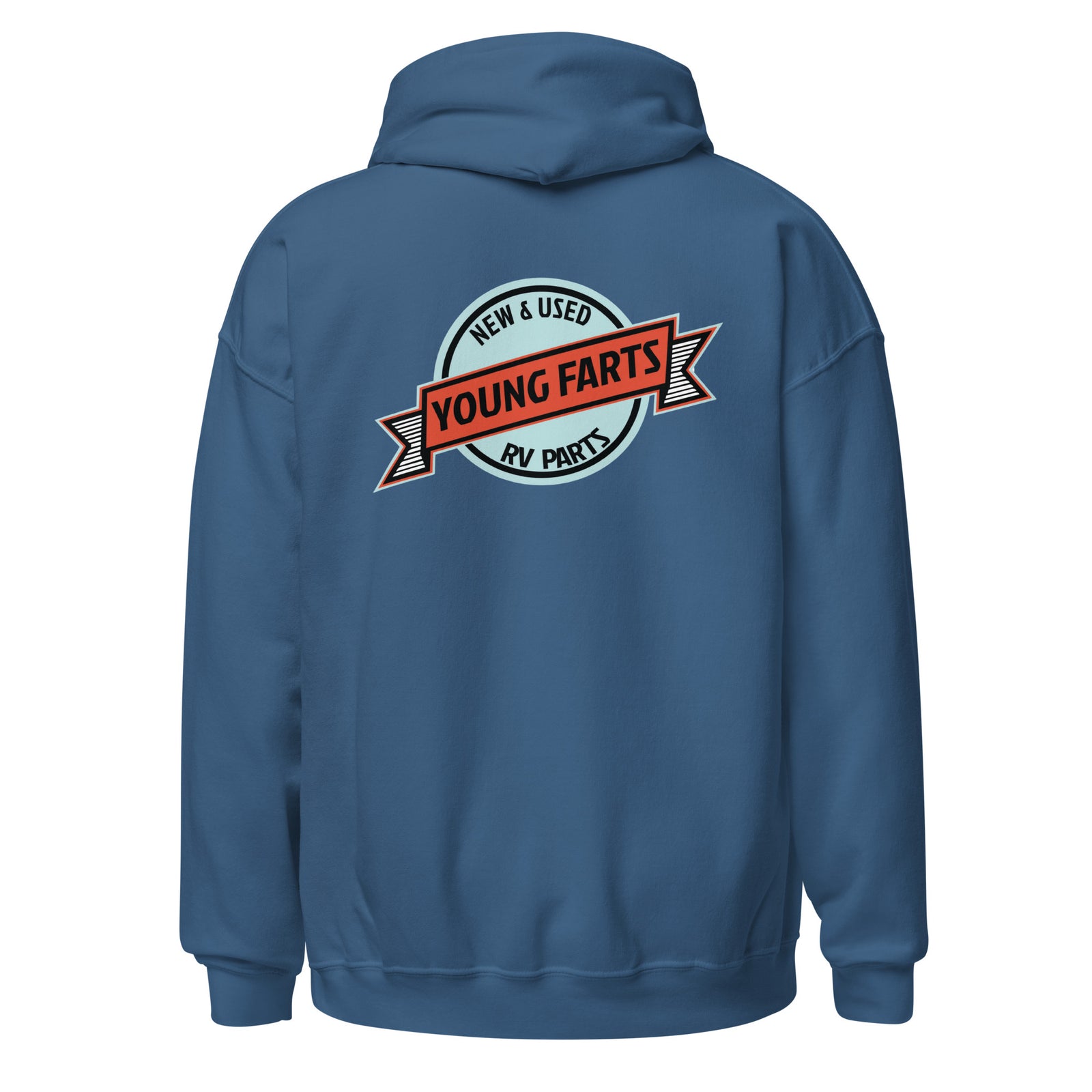 Young Farts Holy Shit It’s Cold Hoodie with front and back print in Forest Green
