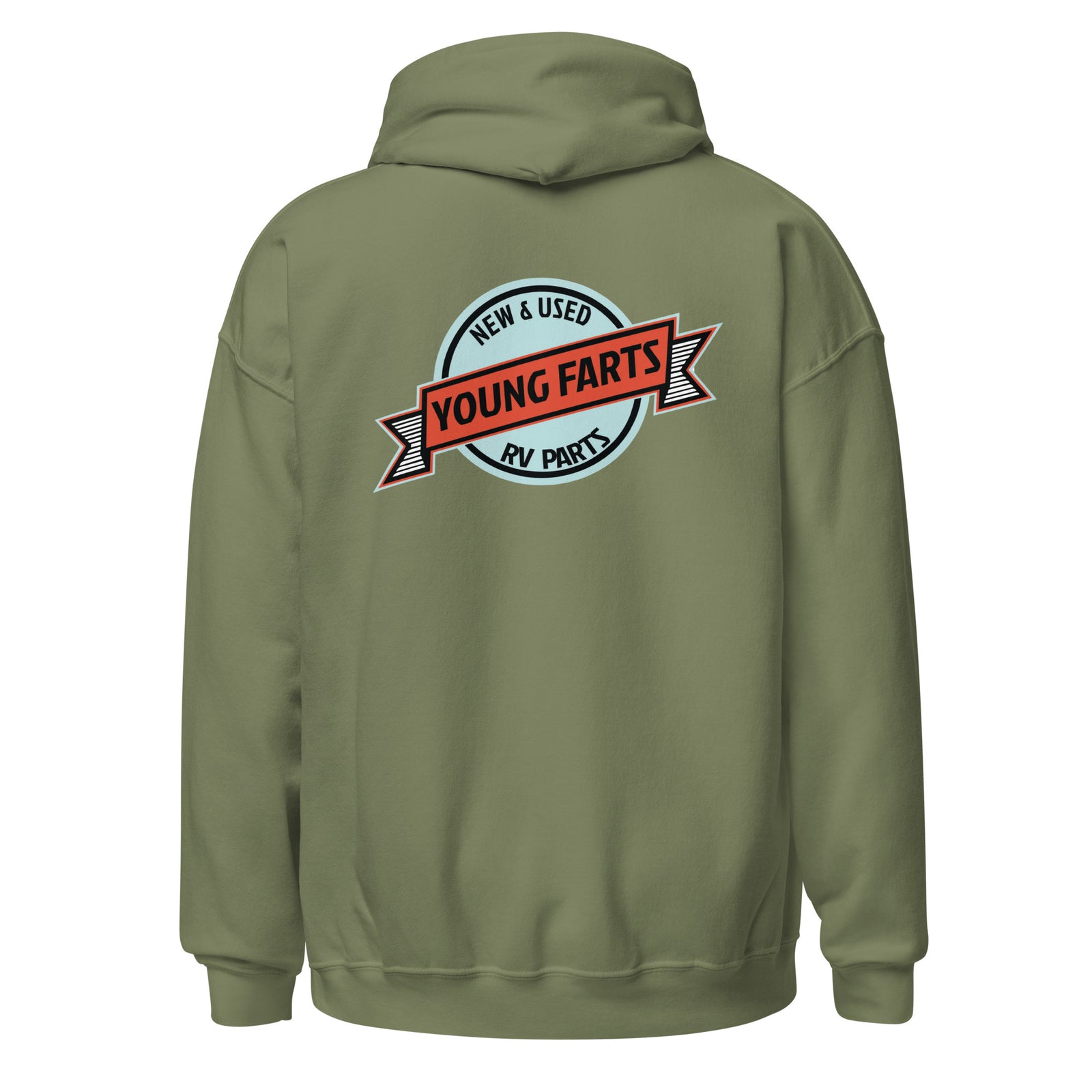Young Farts Holy Shit It’s Cold Hoodie with front and back print in Red