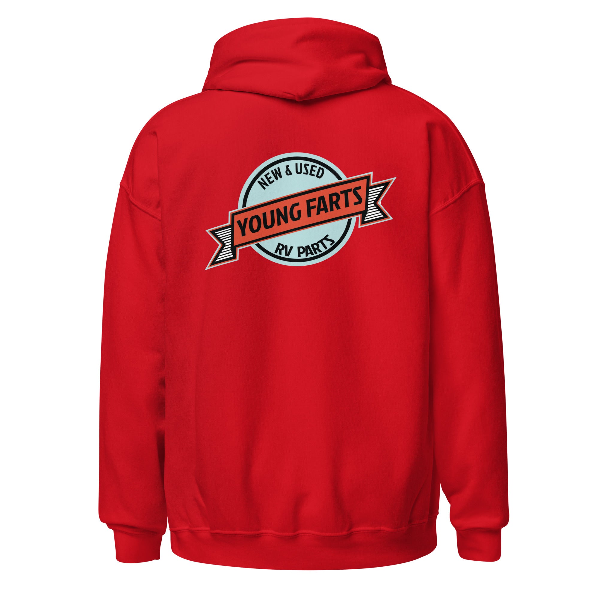 Young Farts Holy Shit It’s Cold Hoodie with front and back print in Forest Green