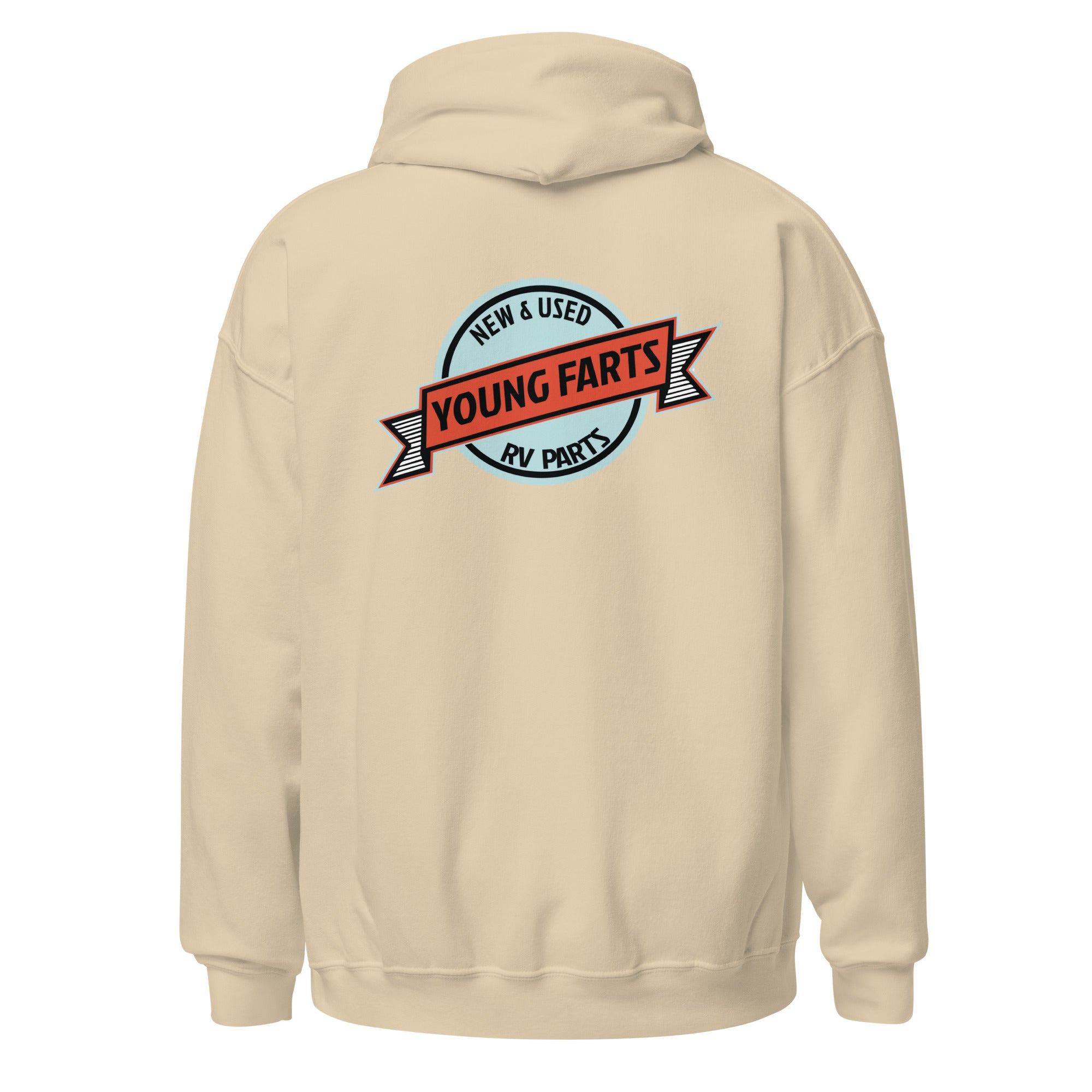 Young Farts Holy Shit It’s Cold Hoodie with front and back print in Red