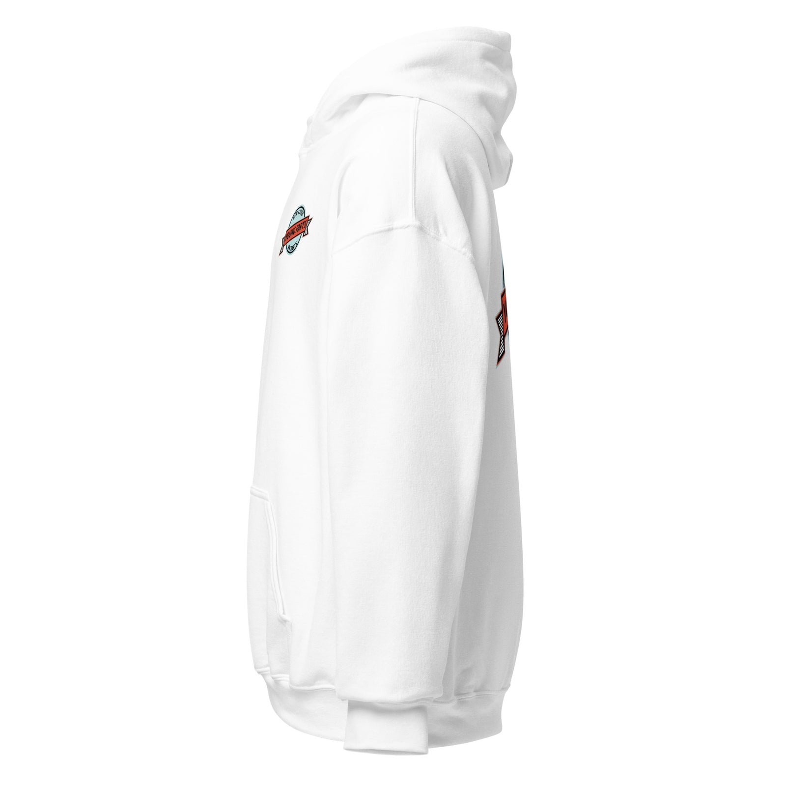 Young Farts Holy Shit It’s Cold Hoodie with front and back print in Dark Heather