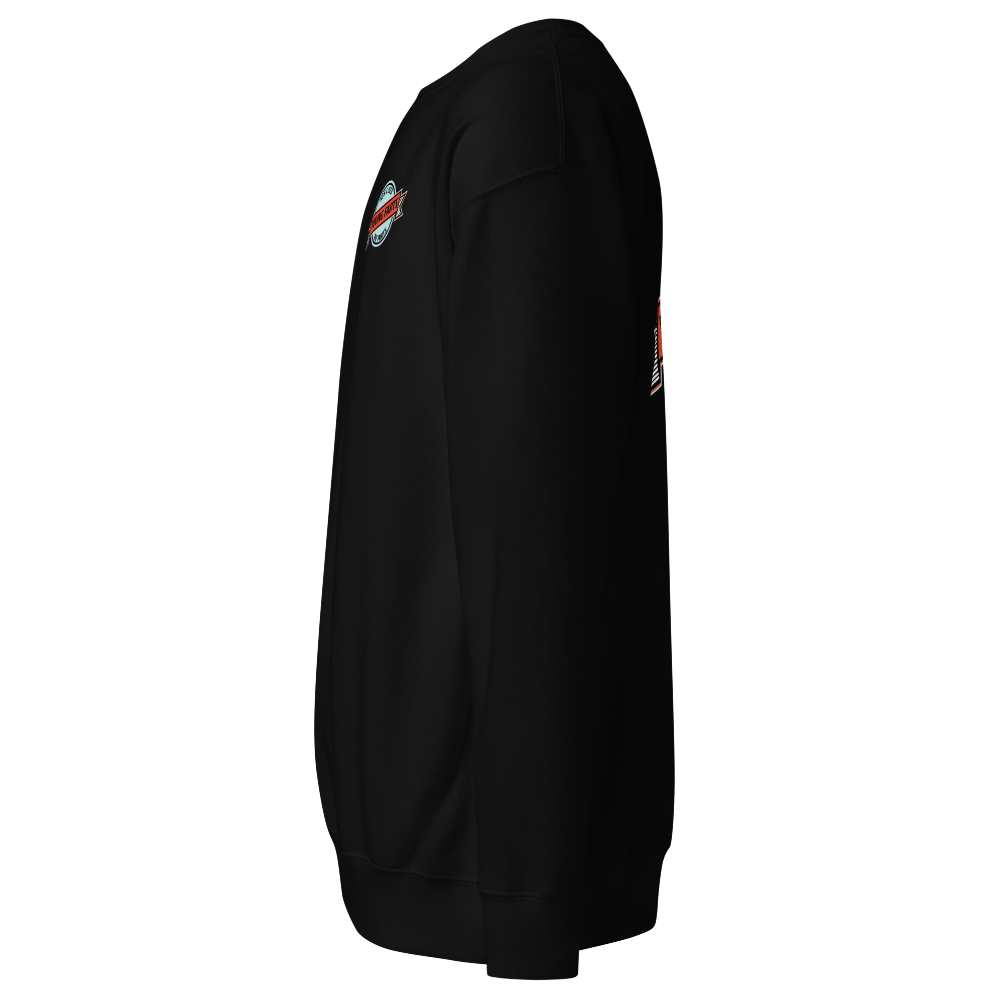 Young Farts Crewneck Sweatshirt with front and back print in Cardinal