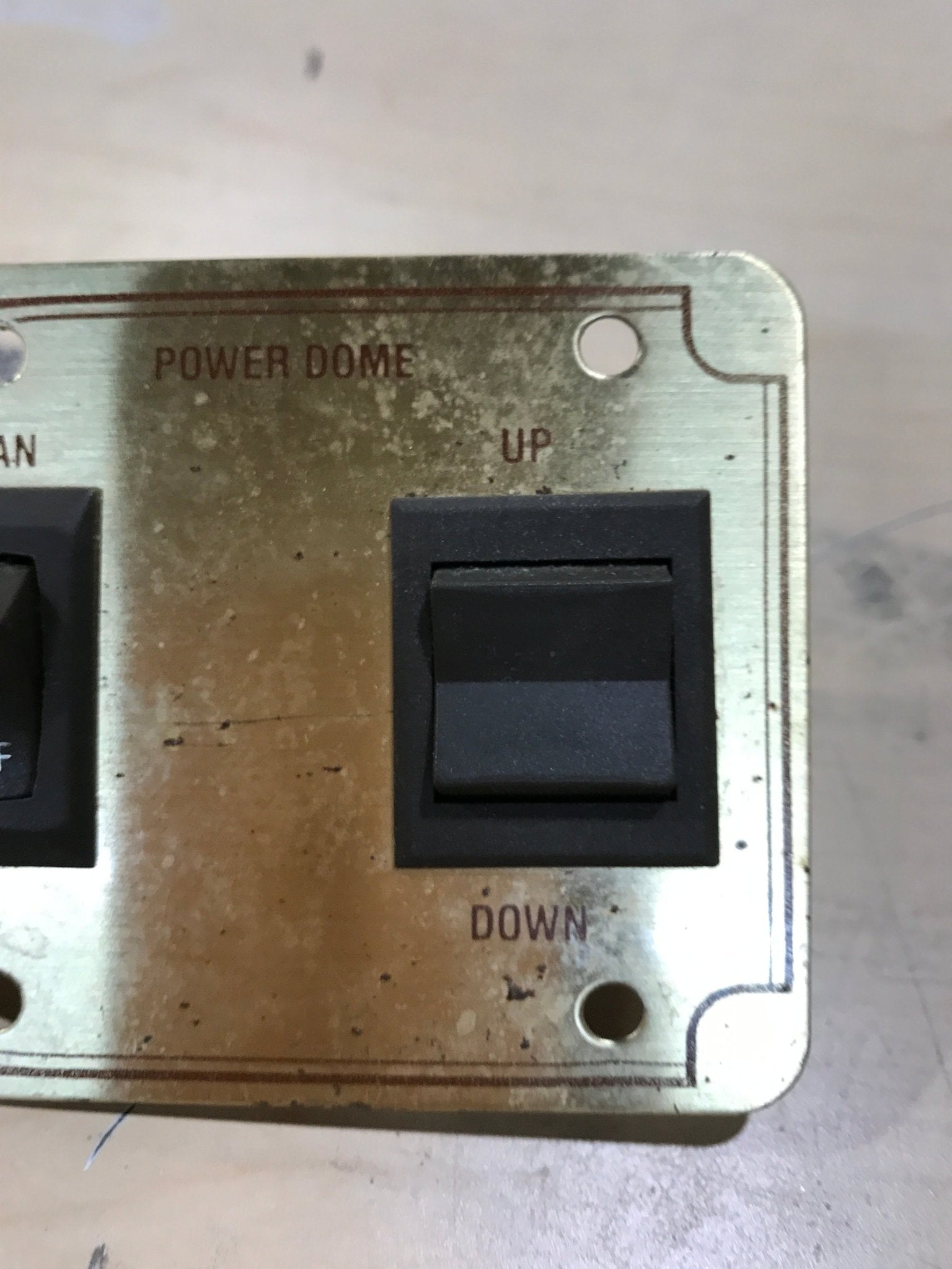 Used 12v RV Power Dome Switch - Young Farts RV Parts