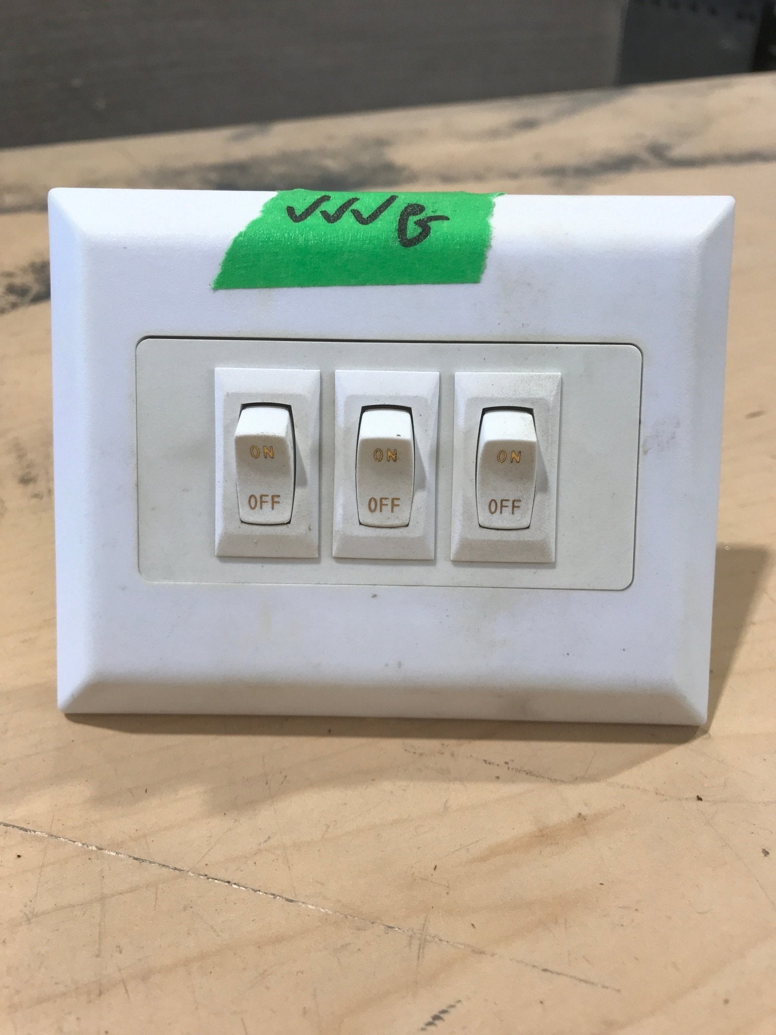 Used 12v RV Triple Light Switch - Young Farts RV Parts