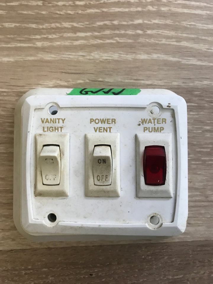 Used 12v RV Triple Switch - Young Farts RV Parts