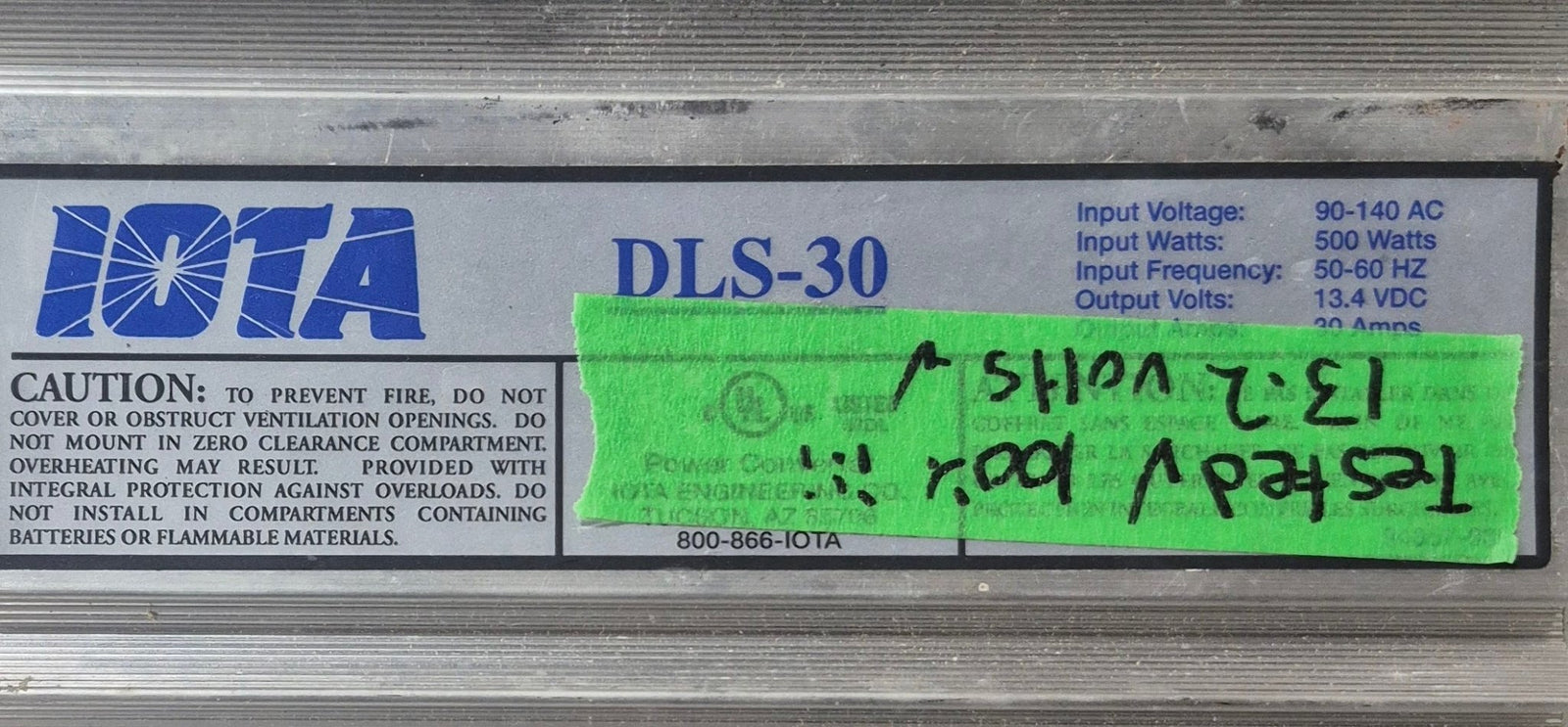 Used 30 AMP IOTA Converter - DLS - 30 - Young Farts RV Parts