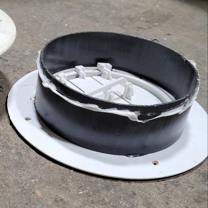 Used 4 1/2” Off White A/C Ducting- Single - Young Farts RV Parts