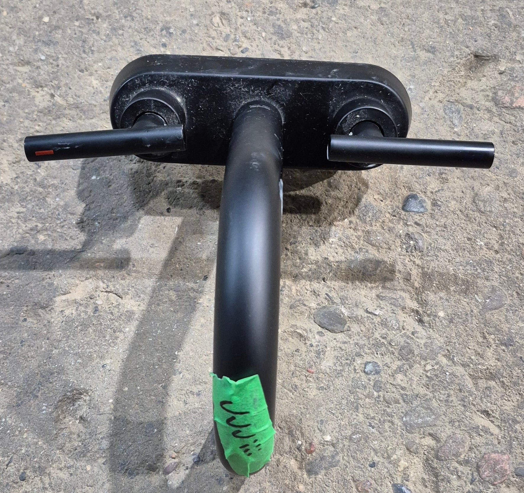 Used 4" Bathroom Faucet Black, Black Knobs - Young Farts RV Parts