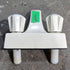 Used 4" Bathroom Faucet, Bone, Bone Knobs - Young Farts RV Parts