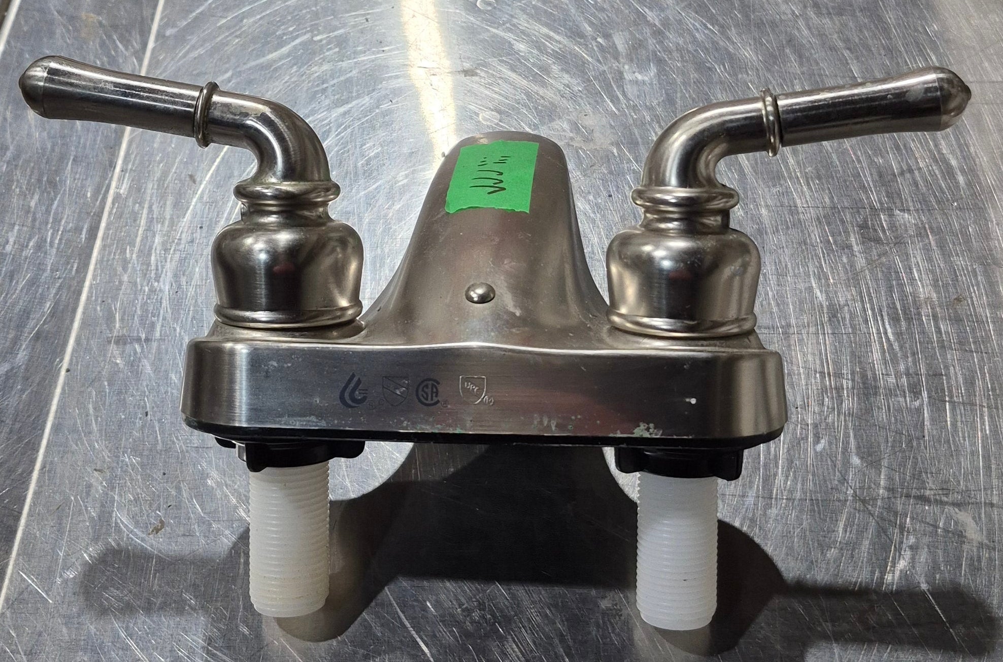 Used 4" Bathroom Faucet Chrome, Chrome Knobs - Young Farts RV Parts