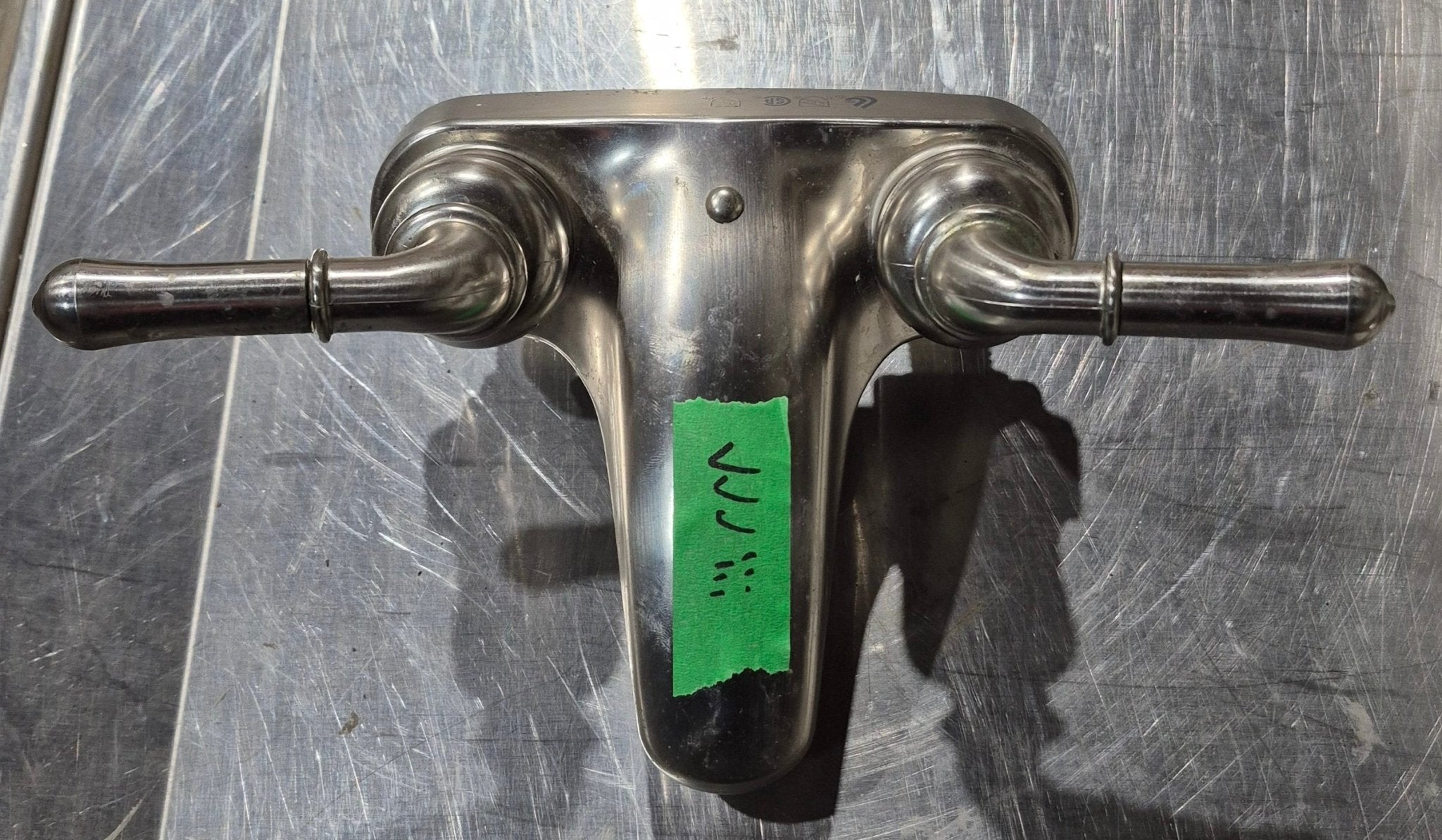 Used 4" Bathroom Faucet Chrome, Chrome Knobs - Young Farts RV Parts