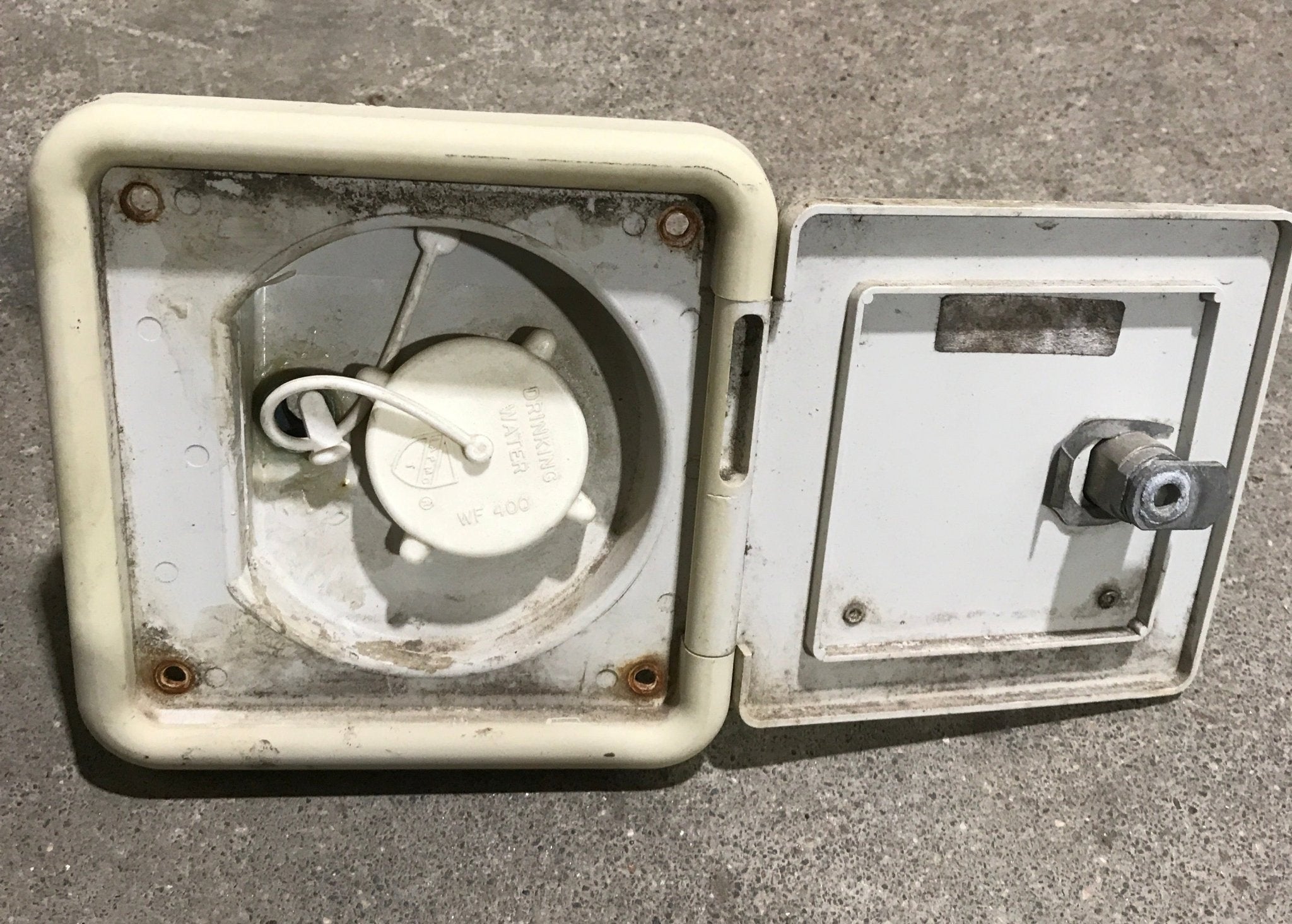 Used 5 1/2" W RV Water inlet - Young Farts RV Parts