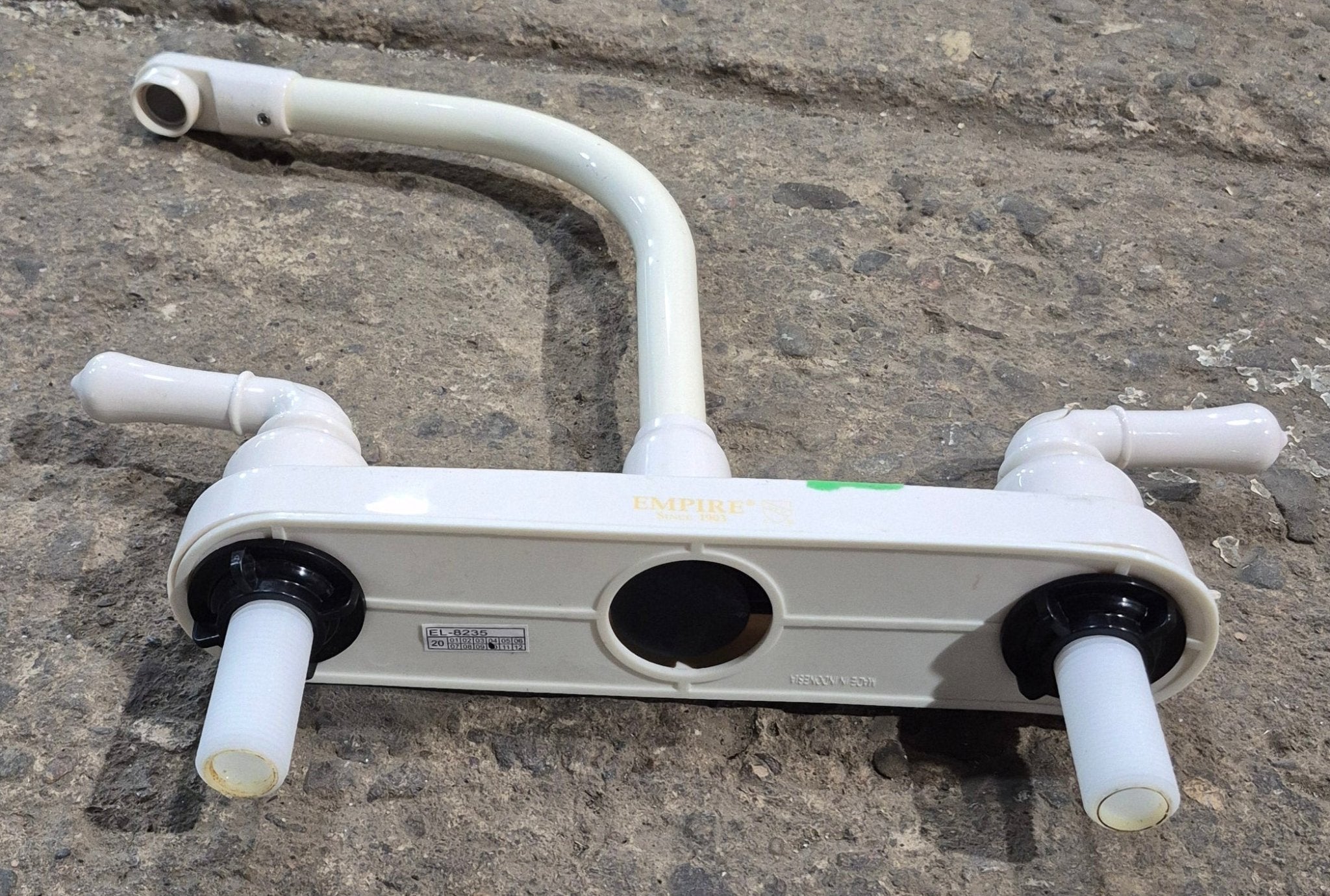 Used 8" Kitchen Faucet Bone with Bone Handles - Young Farts RV Parts