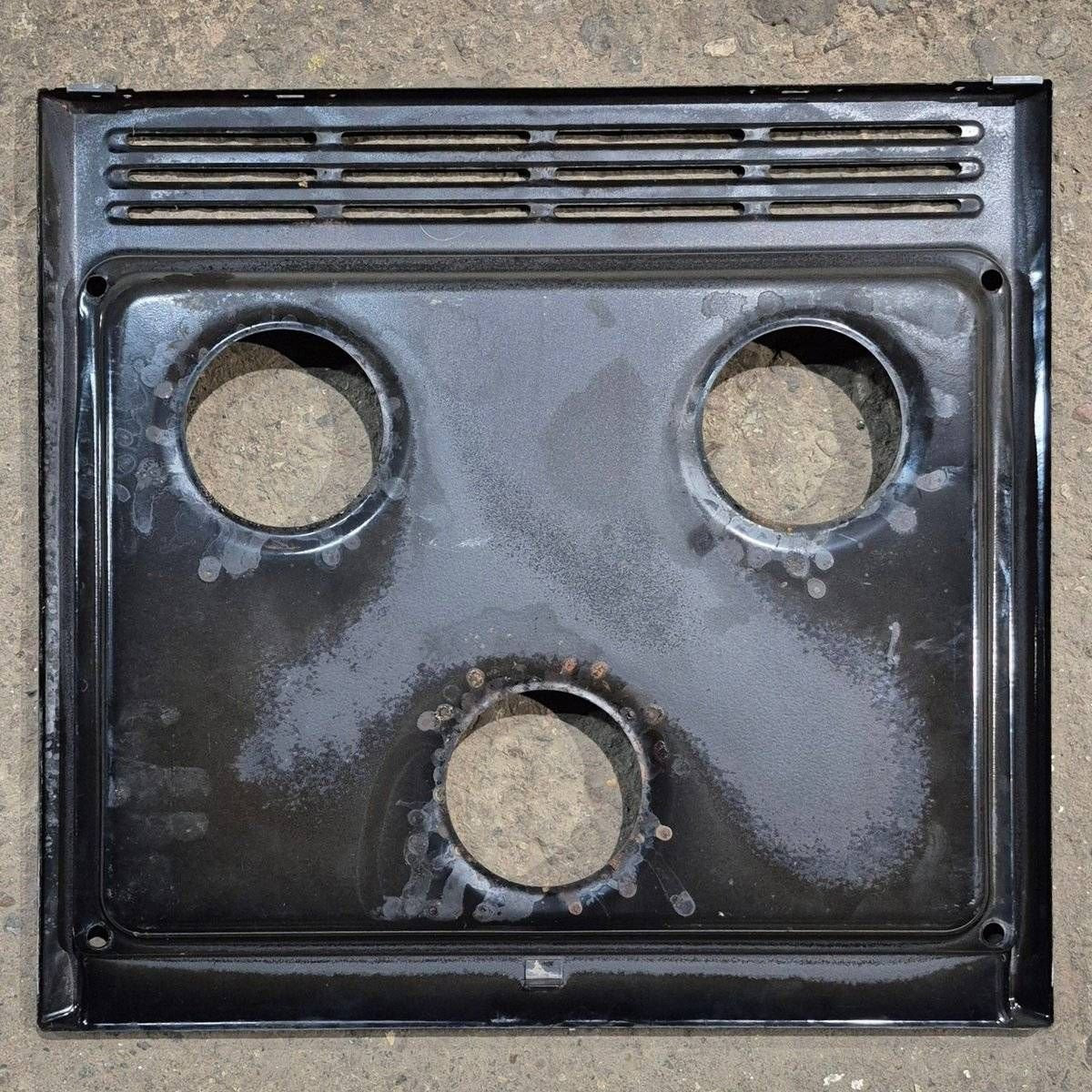 Used Atwood 3 Burner Main Top, Black - 52008 - Young Farts RV Parts