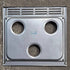 Used Atwood 3 Burner Main Top, Silver (Stainless Steel), Slotted - 21" X 19 1/2" - Young Farts RV Parts