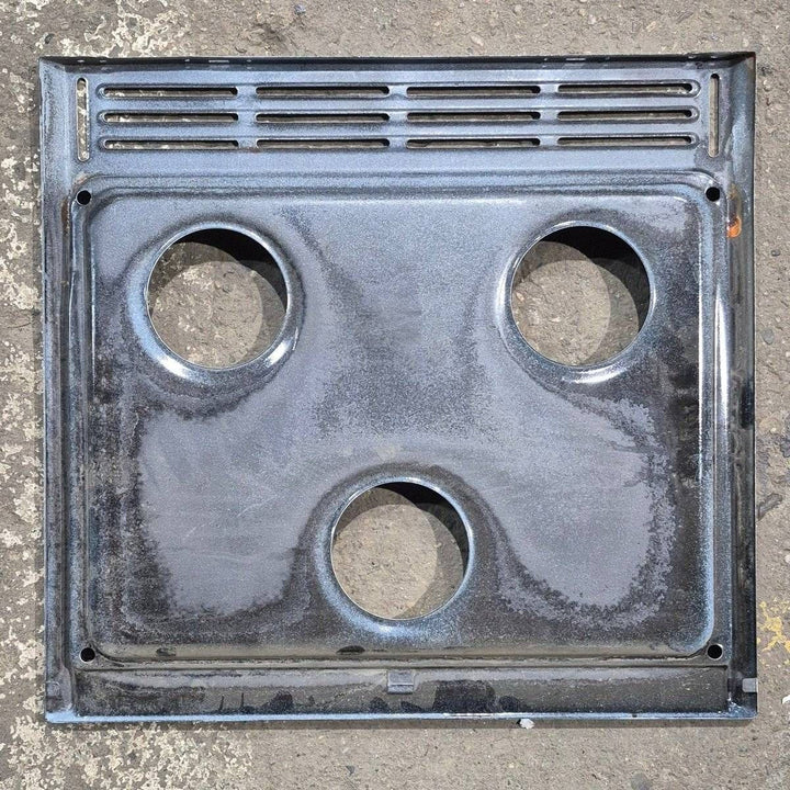 Used Atwood 3 Burner Main Top, White, Slotted - 52007 - Young Farts RV Parts