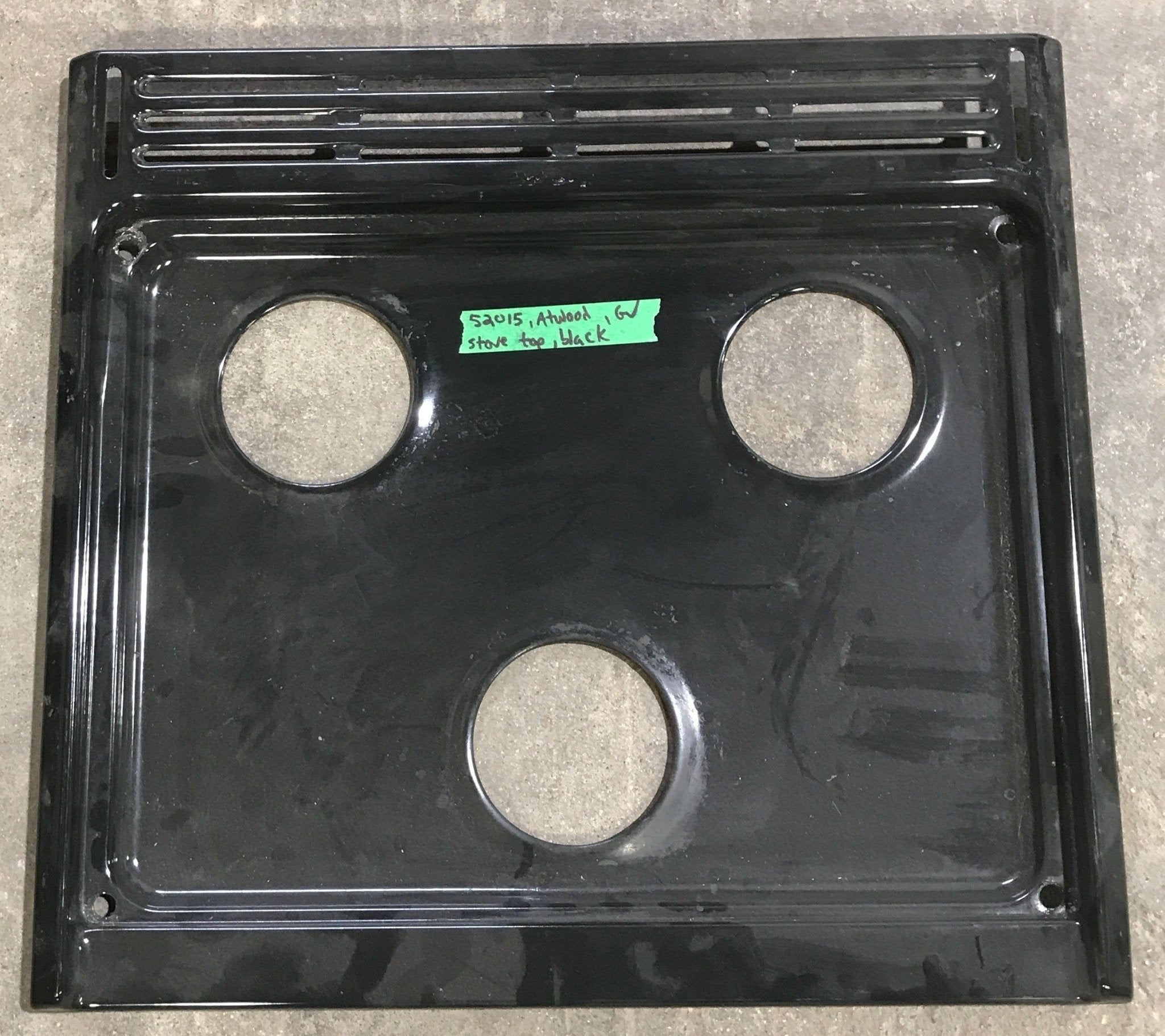 Used Atwood / Dometic 3 - Burner Main Top - 52015 - Young Farts RV Parts