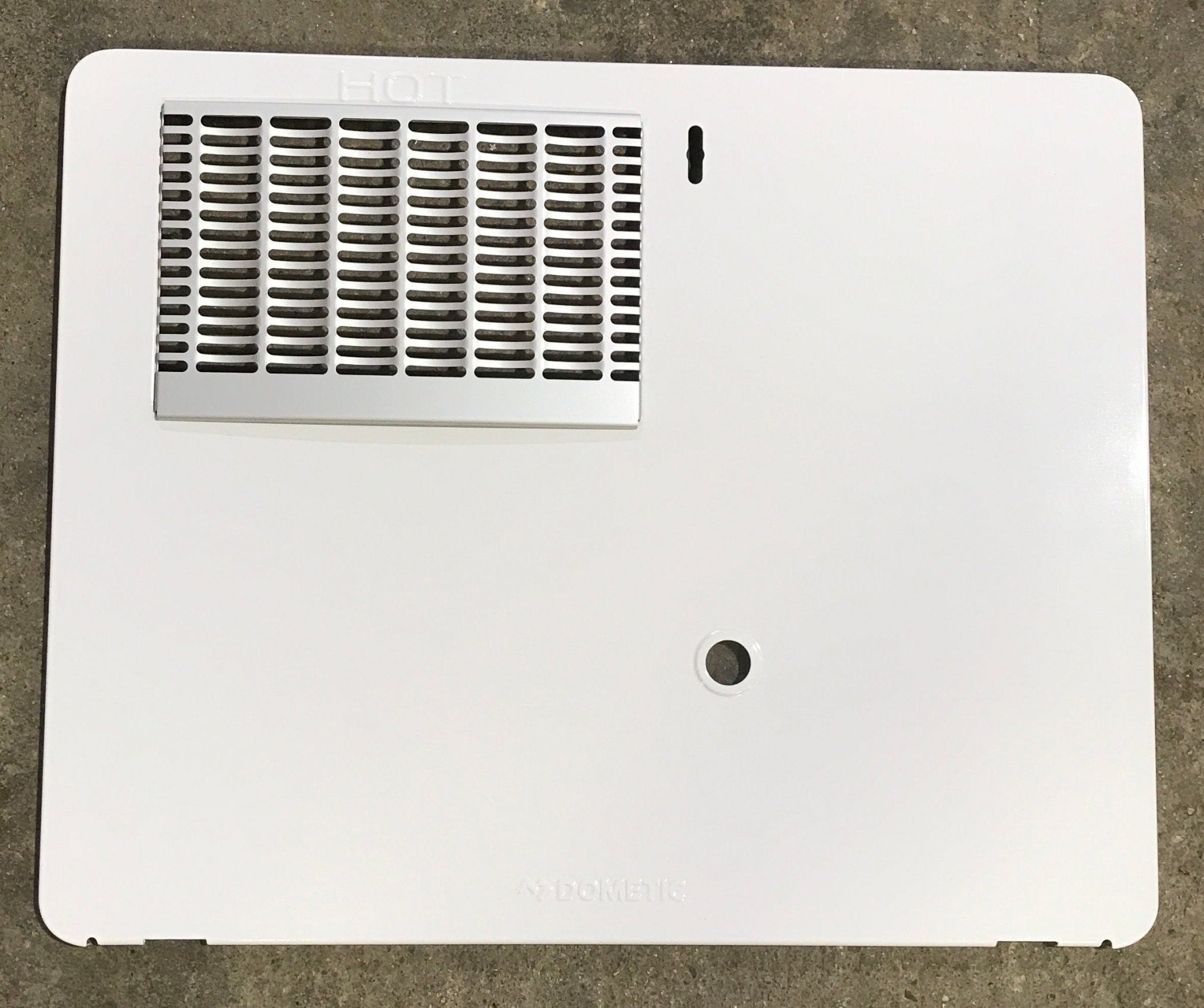 Used Atwood / Dometic 6 Gallon Water Heater Access Door, White, Surface Mount - 91502 - Young Farts RV Parts