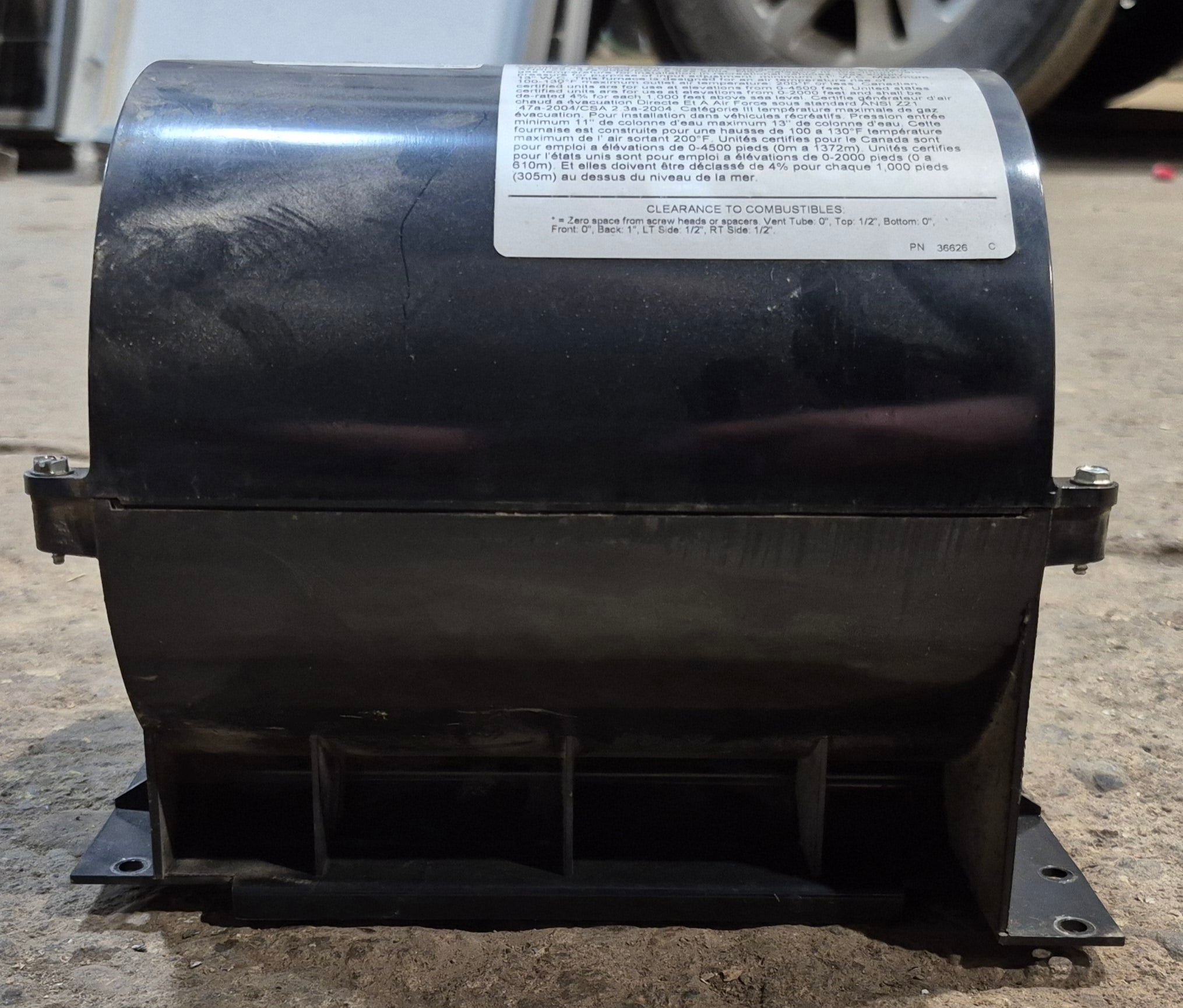 Used Atwood Furnace Blower Housing, Front & Back - 37606 & 37605 - Young Farts RV Parts