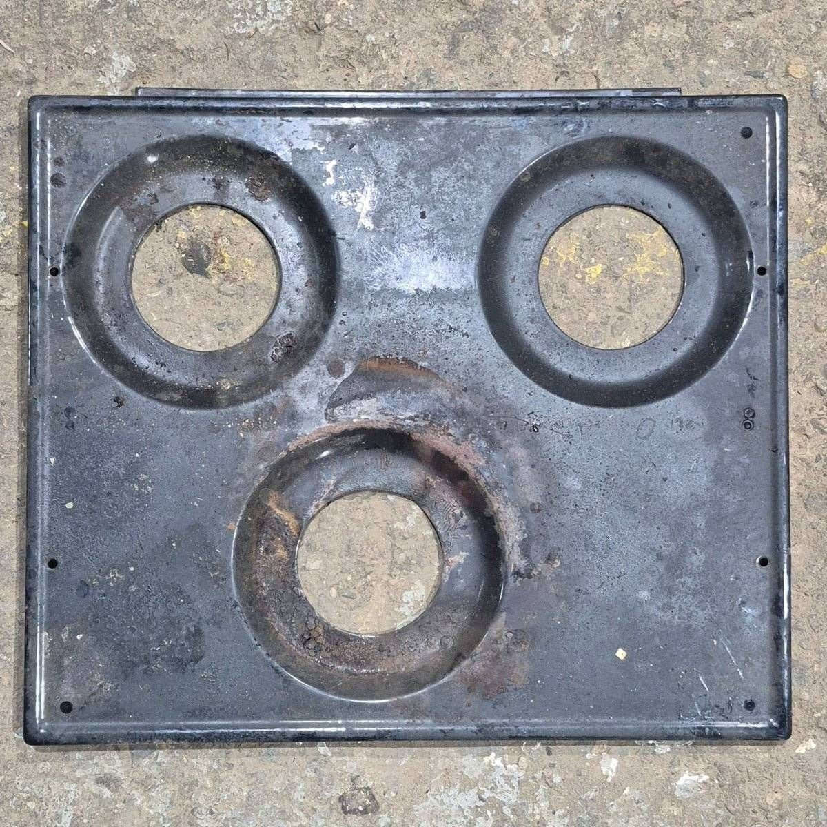 Used Atwood / Wedgewood 3 - Burner Main Top, Black - 53583 - Young Farts RV Parts
