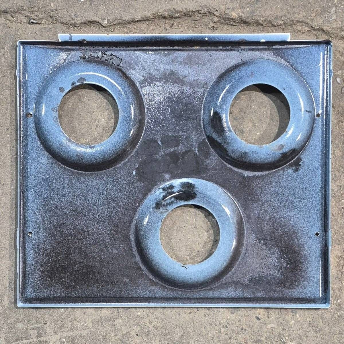 Used Atwood/ Wedgewood 3 - Burner Main Top, White - 53584 - Young Farts RV Parts