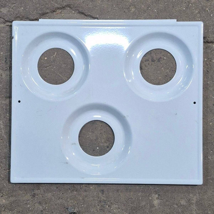 Used Atwood/ Wedgewood 3-Burner Main Top, White - 53584 - Young Farts RV Parts