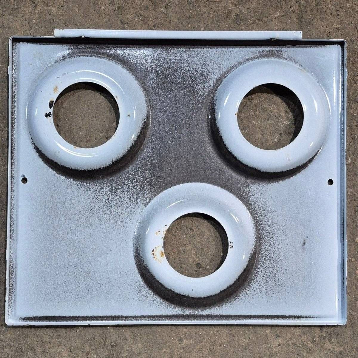Used Atwood/ Wedgewood 3 - Burner Main Top, White - 53584 - Young Farts RV Parts