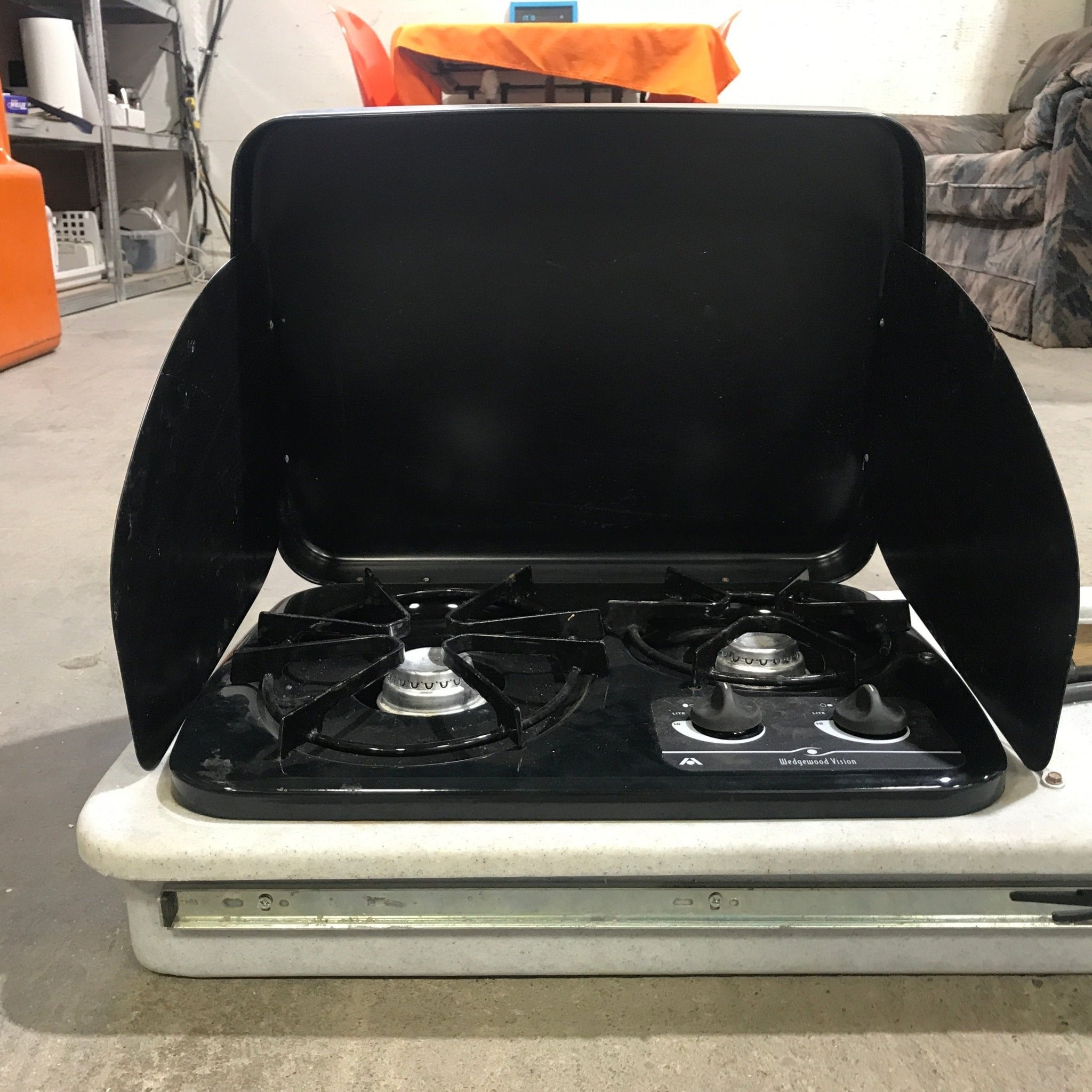 Used Atwood Wedgewood Exterior/ Outdoor, 2 Burner Kitchen - DV20 - Young Farts RV Parts