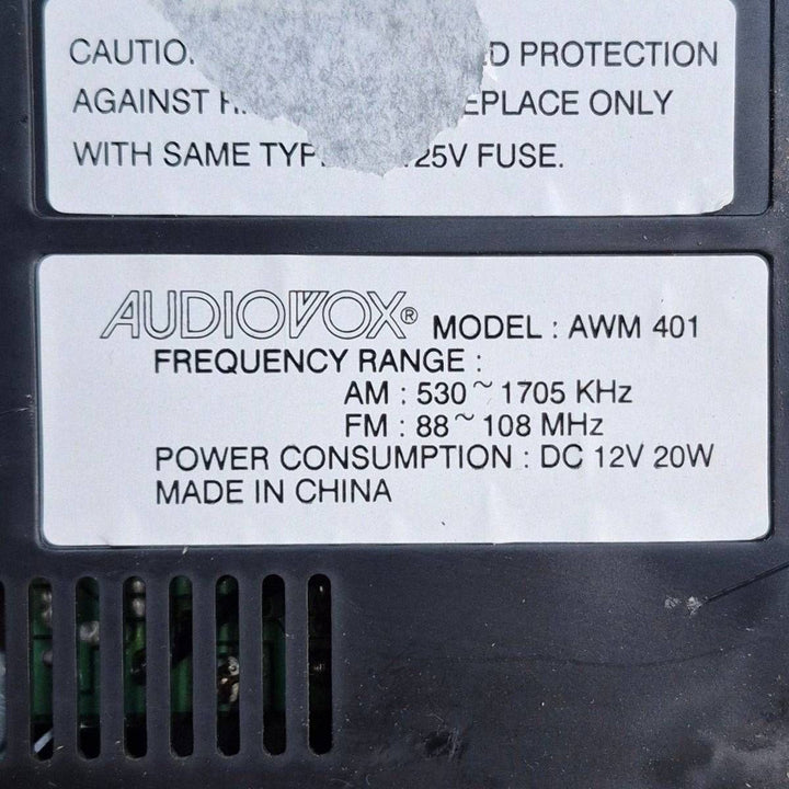 Used Audiovox RV Radio AWM401 - Young Farts RV Parts