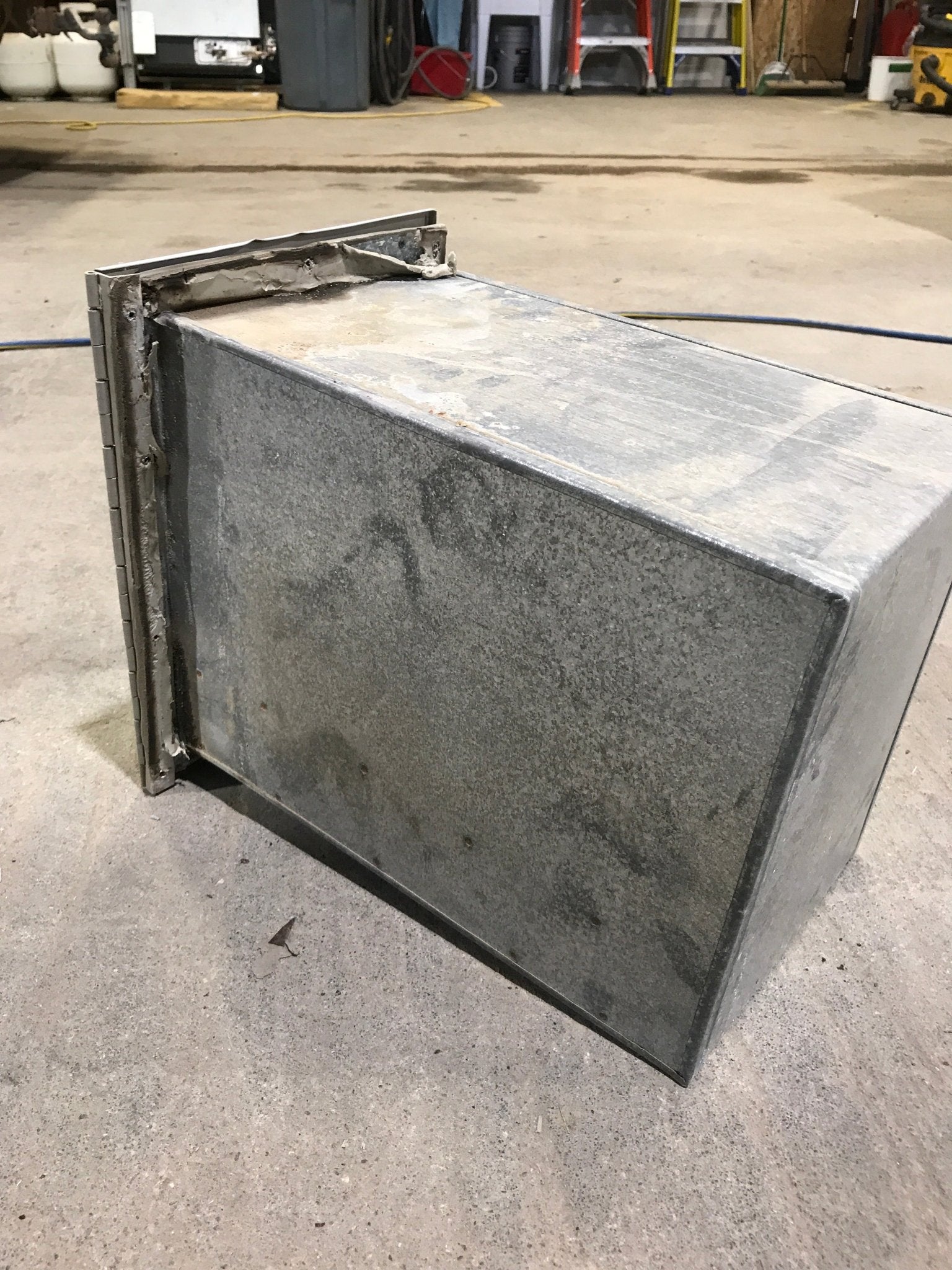 Used Battery Compartment Box with Slide Out Tray - Young Farts RV Parts