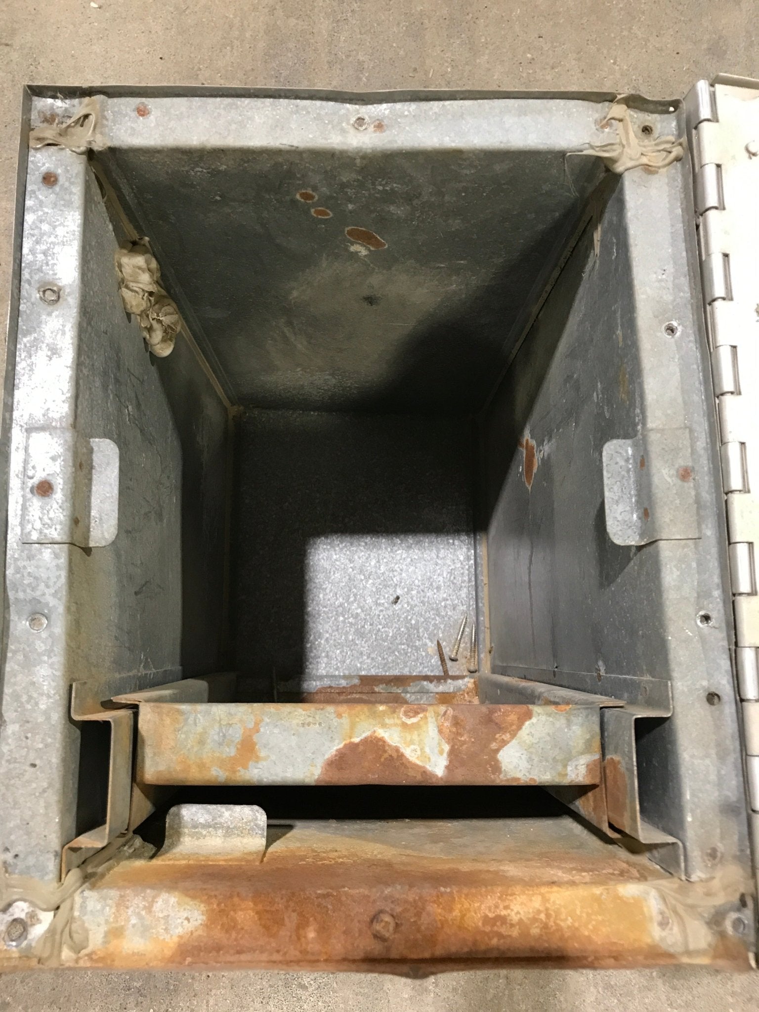 Used Battery Compartment Box with Slide Out Tray - Young Farts RV Parts