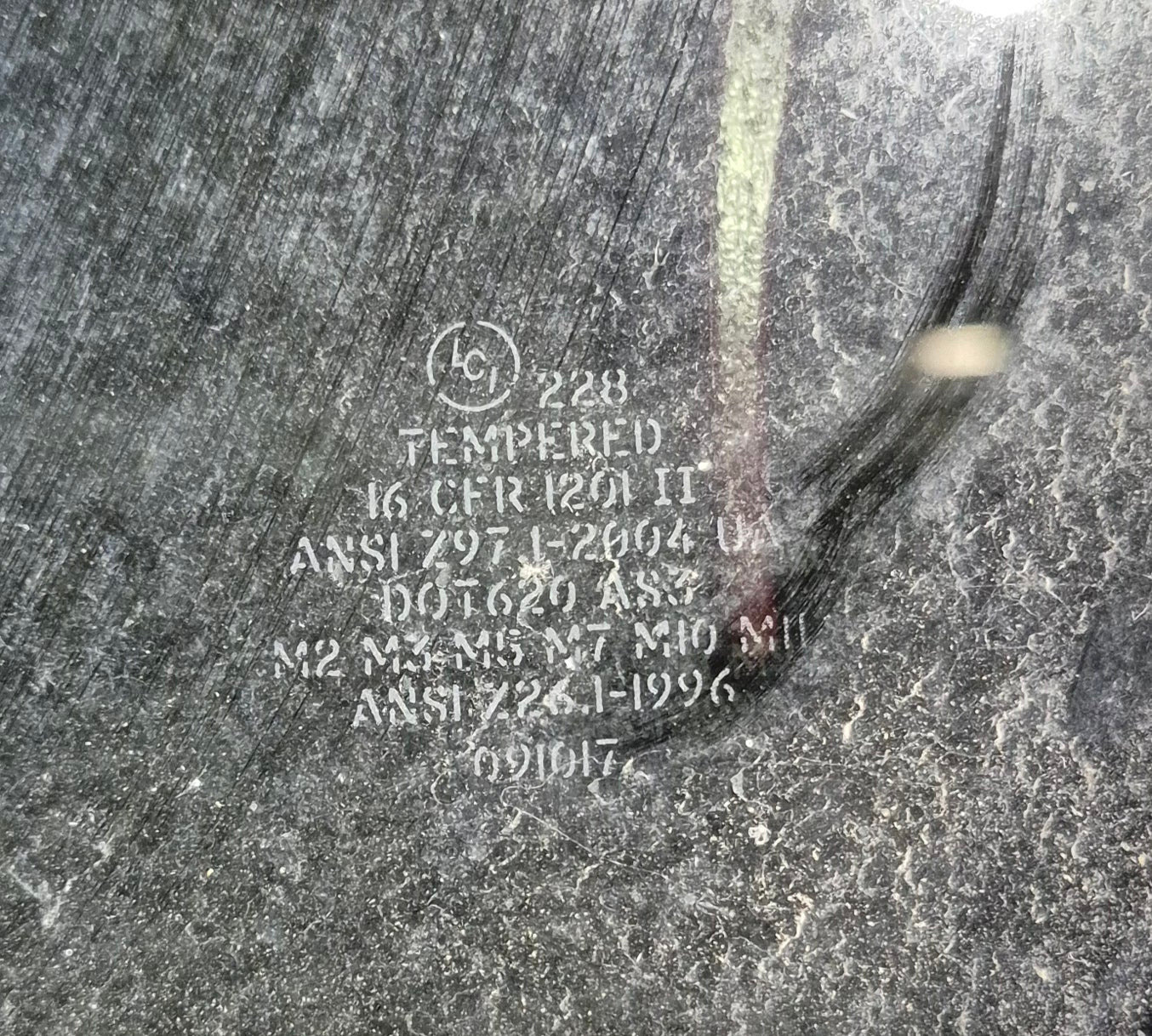 Used Black Emergency Radius Opening Window : 26 3/4