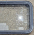 Used Black Emergency Radius Opening Window : 35 1/2" W x 18 3/4" H x 1 7/8" - Young Farts RV Parts