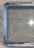 Used Black Radius Emergency Opening Window : 29 1/2" W x 21 1/2" H x 1 1/2" - Young Farts RV Parts
