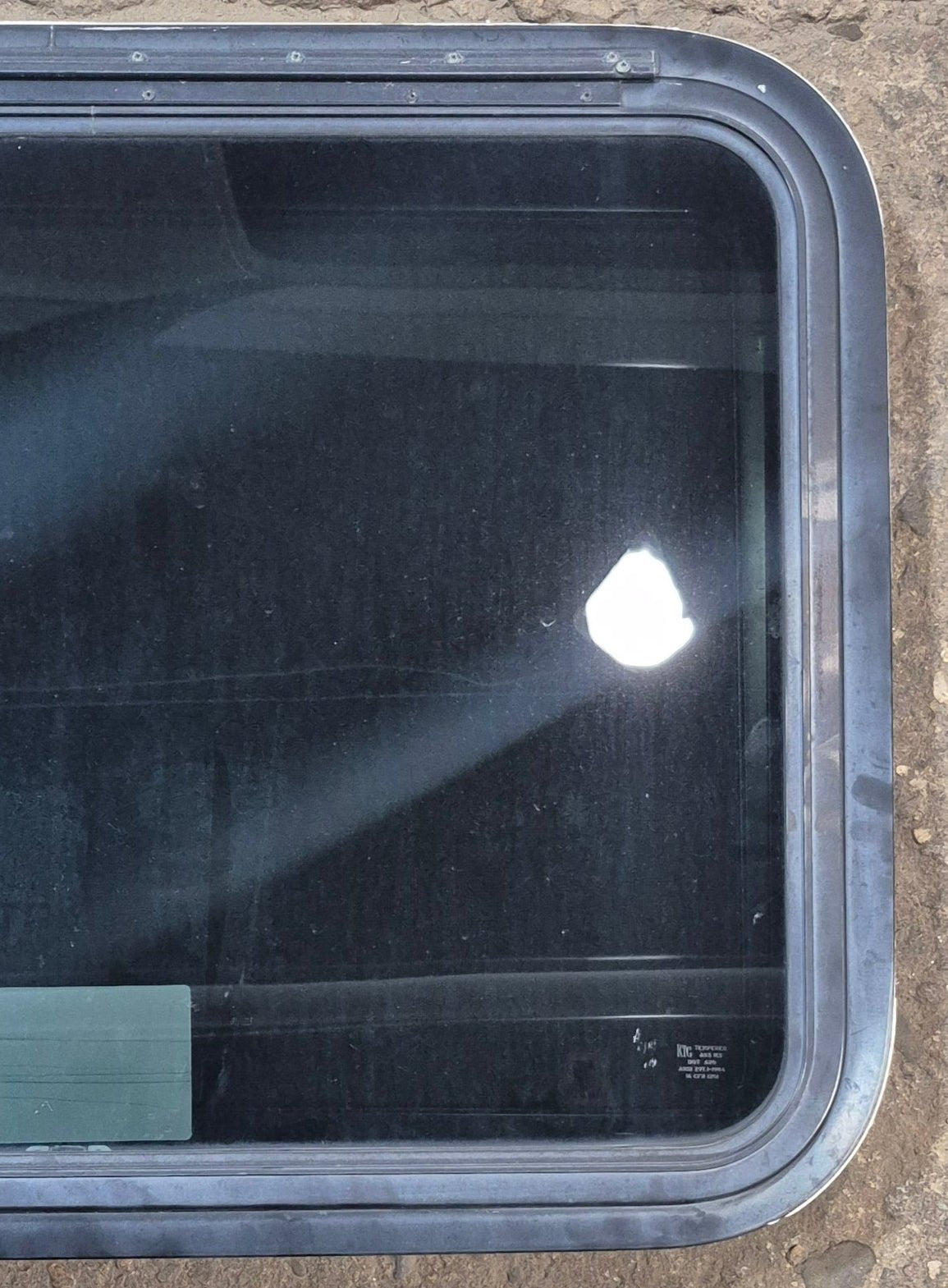 Used Black Radius Emergency Opening Window : 29 1/2