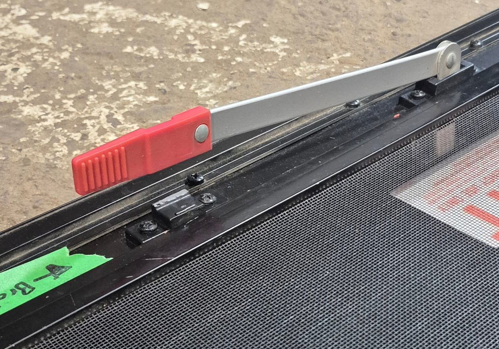 Used Black Radius Emergency Opening Window : 29 1/2