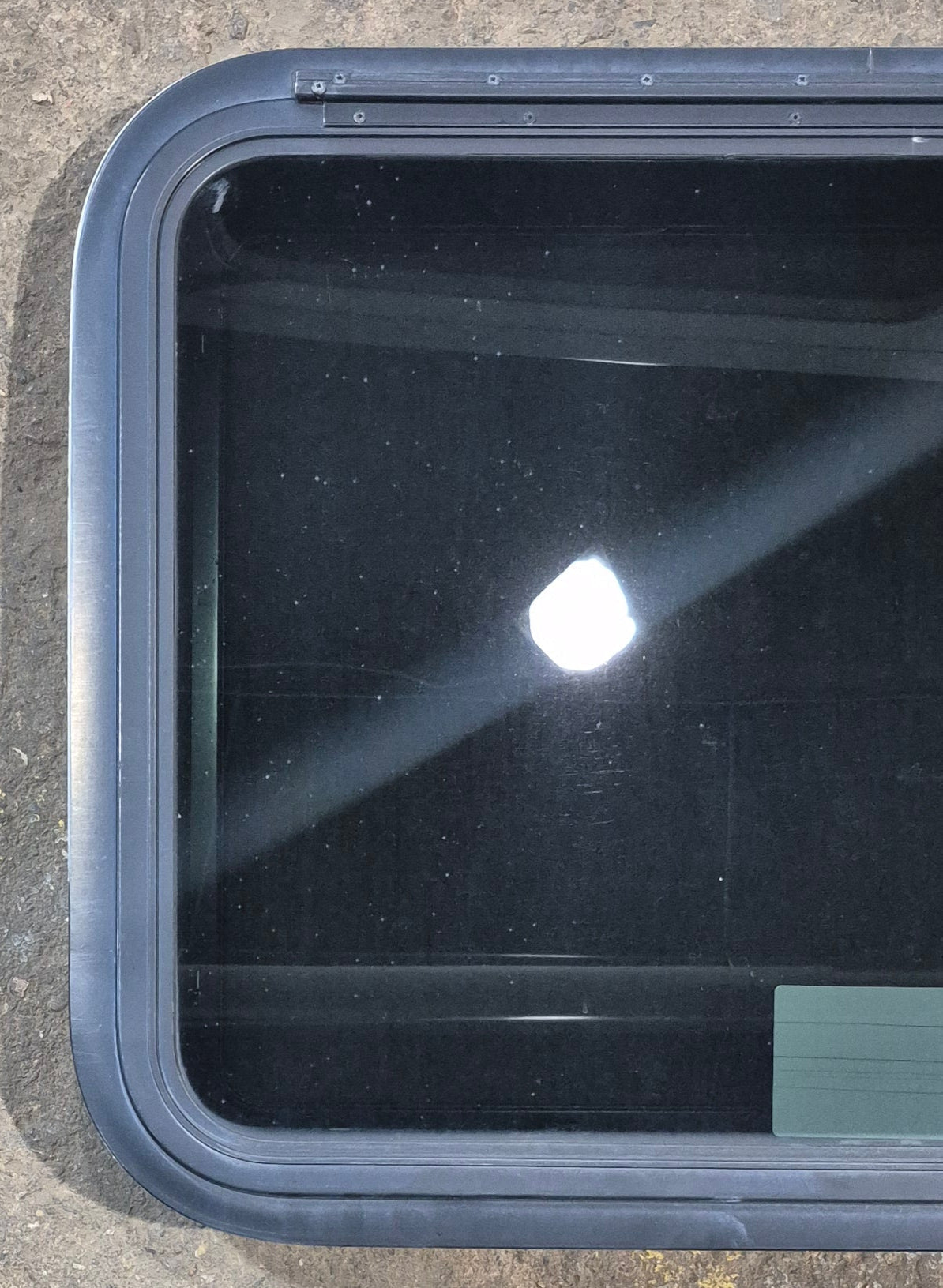 Used Black Radius Emergency Opening Window : 29 1/2