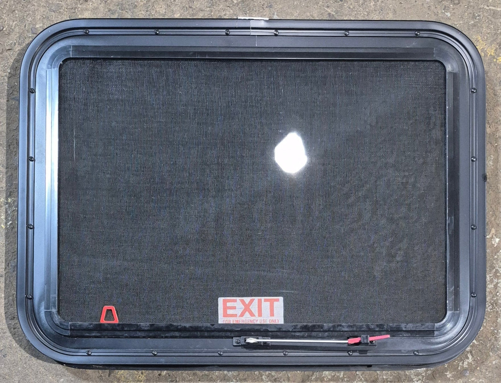 Used Black Radius Emergency Opening Window : 29 1/2