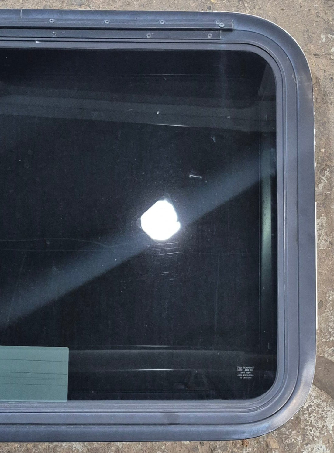 Used Black Radius Emergency Opening Window : 29 1/2